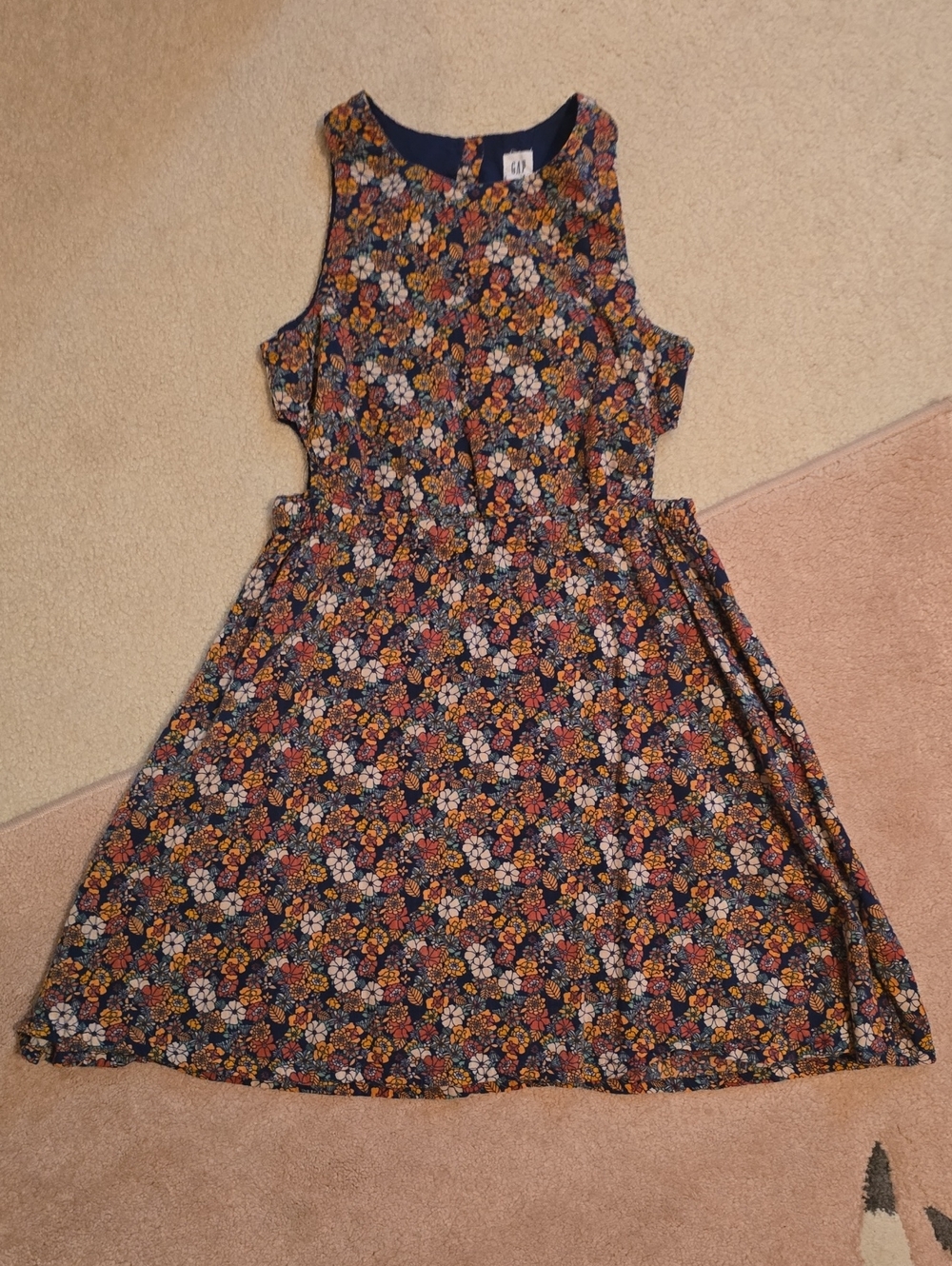 GAP Kids Floral Dress With Cut Outs